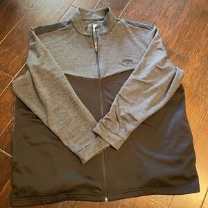 Callaway Golf Striped Gray and Black Jacket